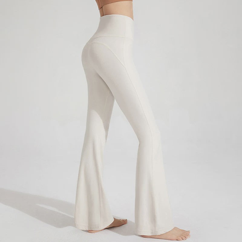 Naked Hoge Taille Bell Bottom Broek - Taille Corrigerend & Heupliftend voor Yoga & Fitness