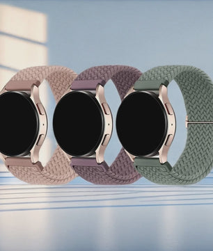 3x Elastische Nylon Bandjes voor Smartwatches (18/20/22mm) - Snelwissel & Comfortabel