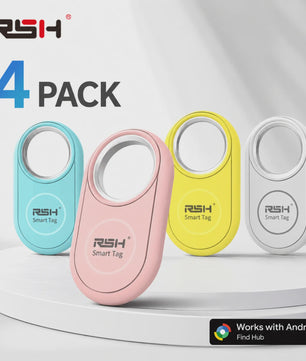 4x RSH Smart Tag Tracker - Vind Je Spullen Terug met Google Find My