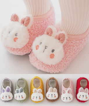 Schattige Konijn Pluche Slofjes voor Kinderen - Zacht & Antislip Binnenshuis