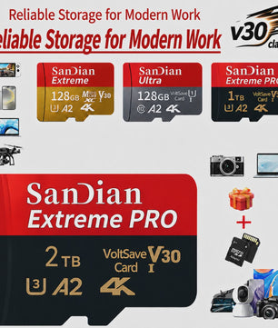 Snelle 128GB Micro SDXC Kaart - Opslag voor Camera, PC, Mac & Meer