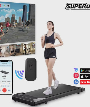 Superun 2-in-1 Loopband met 2.2PK Motor: Compacte Onder Desk Treadmill voor Thuis