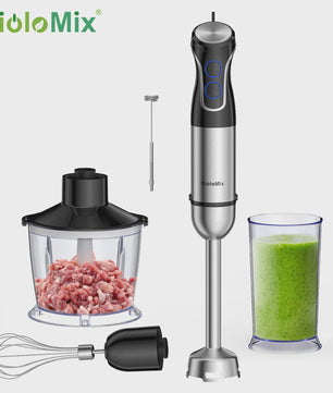 BioloMix 5-in-1 Staafmixer: Krachtige 1500W Blender voor Smoothies, Soepen en Babyvoeding