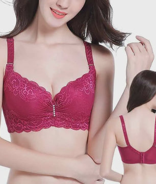 Plus Size Kant BH met Push-Up Effect - Comfortabele Bralette voor Dames (80-105 C/D Cup)