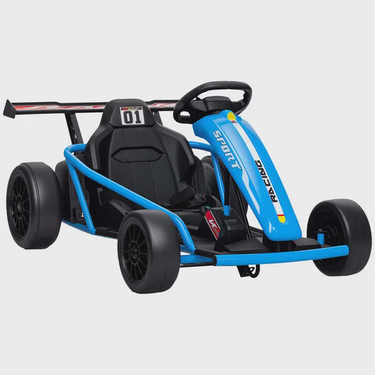 Elektrische Gokart voor Kinderen - 2x 24V Motoren, Drift Mode, Blauw
