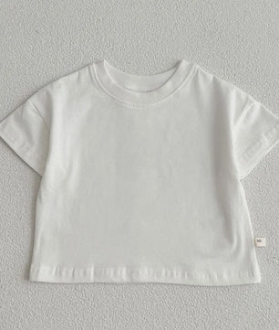 Zomer T-shirt Baby Jongens & Meisjes | Effen Kleur | Koreaanse Stijl | Korte Mouwen