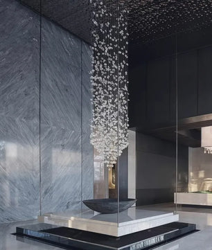 Luxe Kristallen LED Plafondlamp - Moderne Hanglamp voor Trappenhuis, Hal & Woonkamer