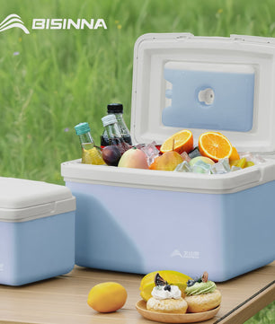BISINNA Camping Koelbox 6L/9L/15L - Draagbare Outdoor Koelbox voor Picknick, Vissen & Strand