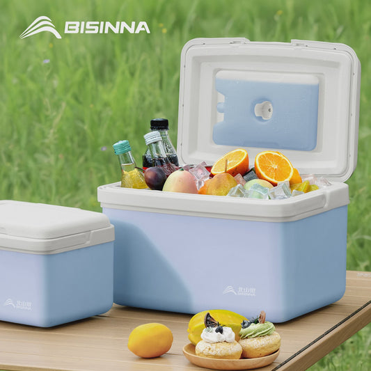 BISINNA Camping Koelbox 6L/9L/15L - Draagbare Outdoor Koelbox voor Picknick, Vissen & Strand