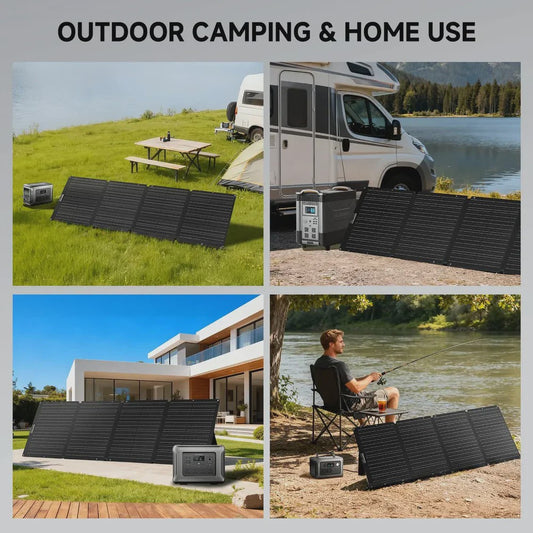 ALLPOWERS SOLAX SE200 200W Opvouwbaar Zonnepaneel - Draagbare Oplader voor Camping, Camper & Thuisgebruik