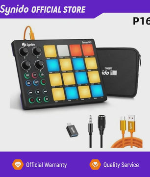 Synido TempoPAD P16 MIDI Controller: Draagbare Beat Maker Machine voor Muziekproductie