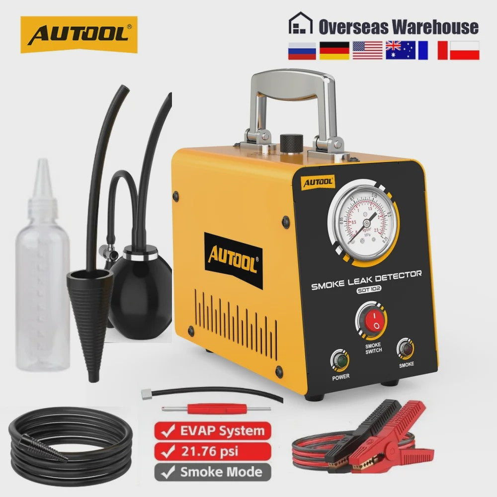 AUTOOL SDT102 Rookmachine 12V Auto Rooklek Detector - Diagnose Uitlaat & EVAP