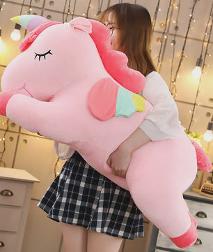 Reuze Pluche Eenhoorn Knuffel - Zacht Kussen voor Kinderen & Meisjes (25-100cm)