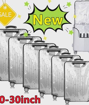 Transparante PVC Kofferhoes 20-30 Inch - Waterdicht, Stof- en Krasbestendig