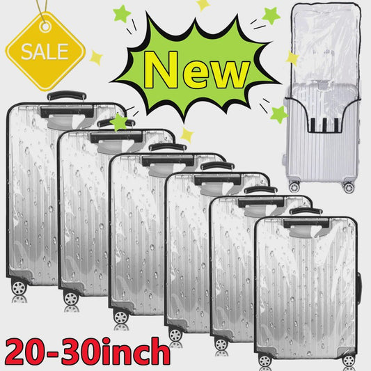 Transparante PVC Kofferhoes 20-30 Inch - Waterdicht, Stof- en Krasbestendig