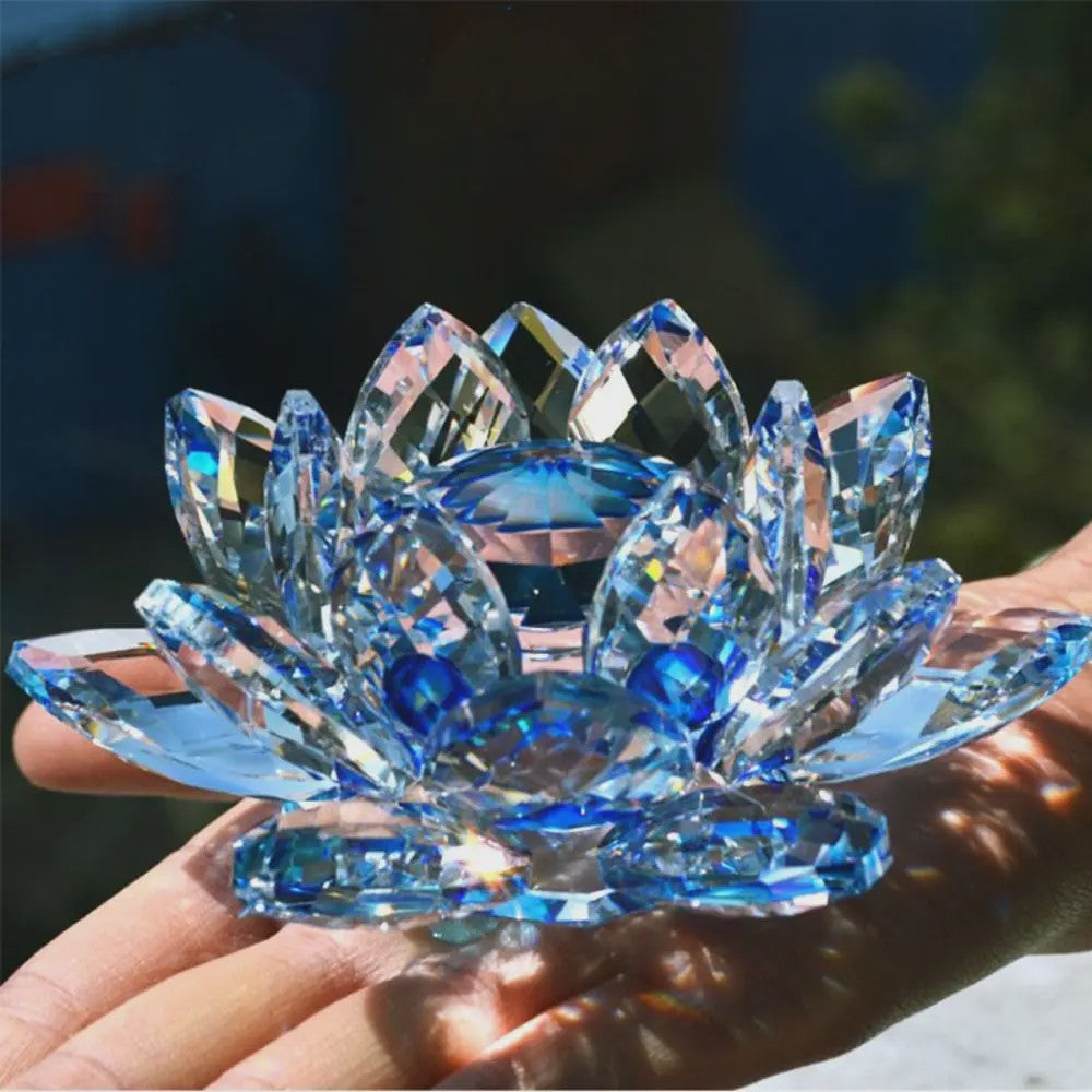 Kristallen Lotusbloem Decoratie - Feng Shui Sieraad & Uniek Cadeau