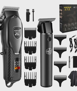 Professionele Baardtrimmer en Tondeuse Kit met LCD Display