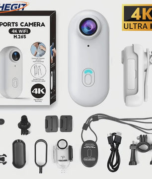 4K Actiecamera Mini - Waterdicht, WiFi, Helm & Fietsmontage