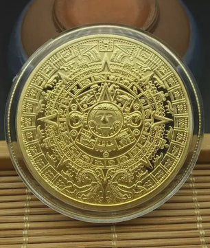 Maya Azteken Kalender Munt - Gouden & Zilveren Herdenkingsmunt