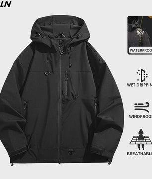 Unisex Waterdichte Windjack - Ademend & Winddicht Outdoor Sportjack voor Dames en Heren