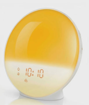 Wake-up Light Wekker: Zonsopgang/Zonsondergang Simulatie, FM Radio, Sfeerverlichting & Natuurgeluiden