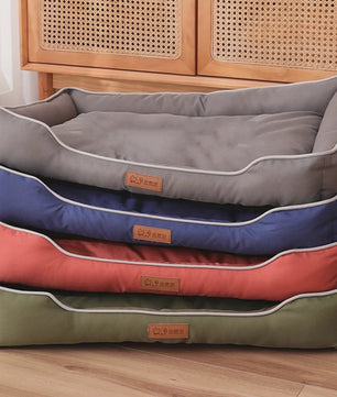 Luxe Vierkante Hondenkussen - Waterdicht & Bite-Resistant - Comfortabel voor Grote Honden en Katten