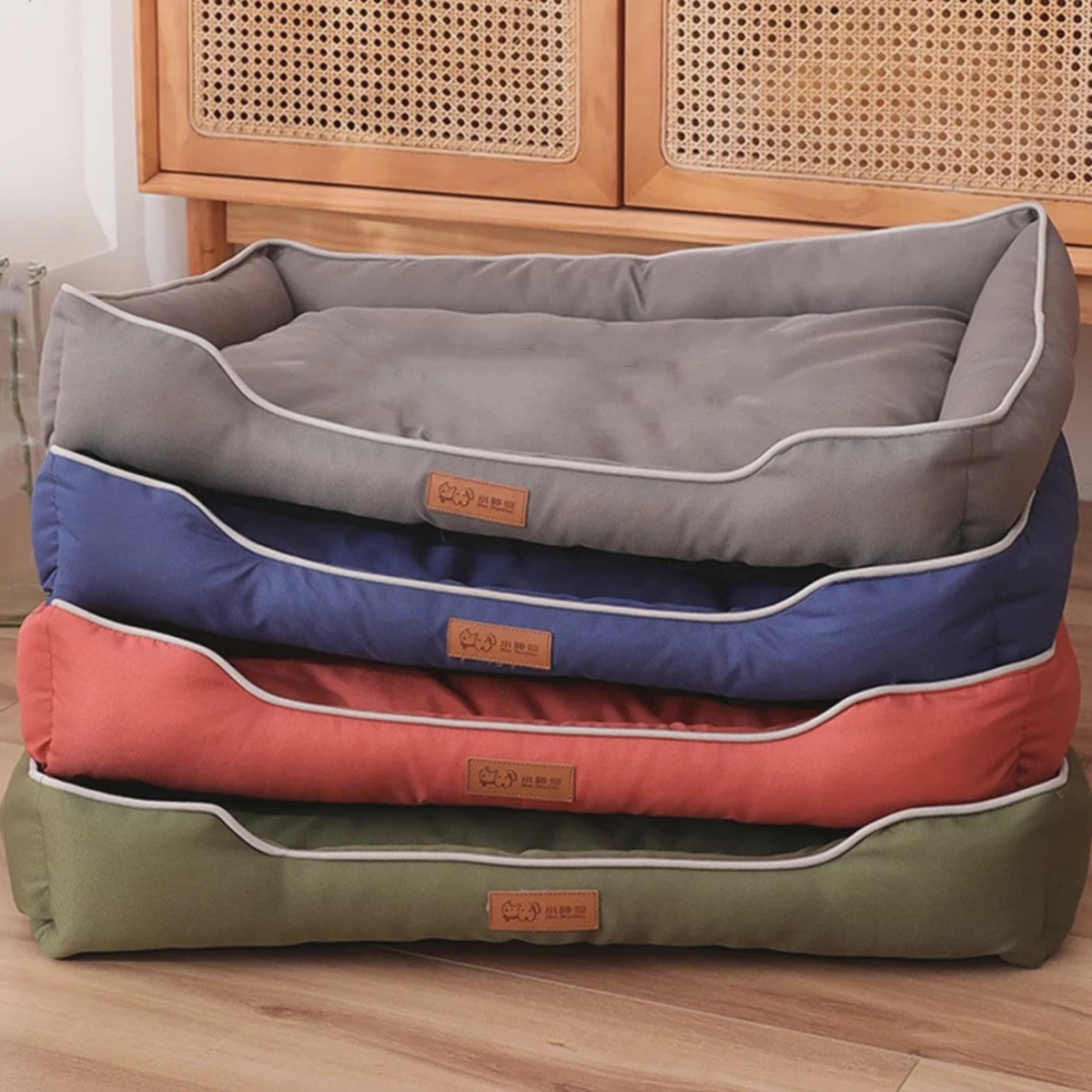 Luxe Vierkante Hondenkussen - Waterdicht & Bite-Resistant - Comfortabel voor Grote Honden en Katten