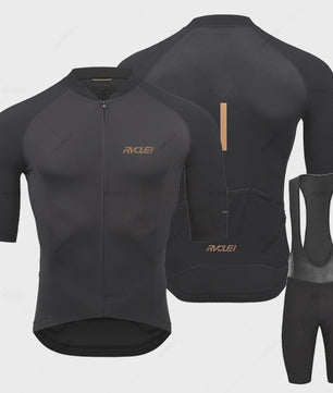 Pro Fiets Kleding Set Heren - Ademend Wielrenpak met Bib Shorts