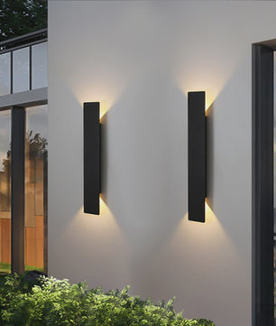 Moderne LED Wandlamp Buiten - Waterdicht IP65 Aluminium - Zwart/Wit - Up/Down Licht