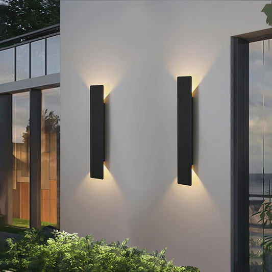Moderne LED Wandlamp Buiten - Waterdicht IP65 Aluminium - Zwart/Wit - Up/Down Licht