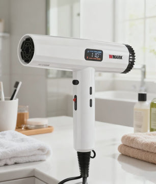 WMARK NG-9106W Professionele Haardroger - Warmte/Koude Instelling & Negatieve Ion Technologie