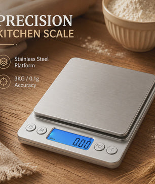 Digitale Keukenweegschaal RVS met LCD Display - Precisie tot 0.1g voor Koken & Bakken