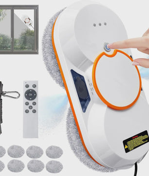 Automatische Ramenwasser Robot - Sterke Zuigkracht, Afstandsbediening & Waterreservoir