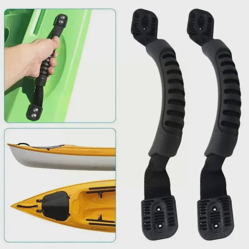 Zwarte Rubber Draaghendel voor Kajak & Kano - 29.5cm, Antislip Grip