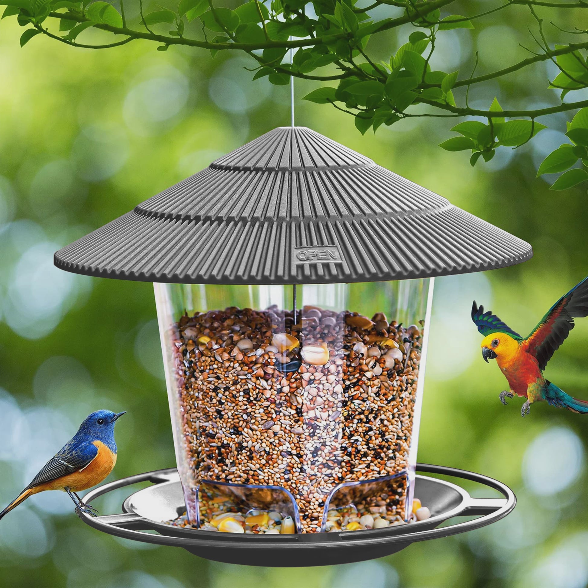 Automatische Vogelvoeder - Hangende Voederdispenser met Meerdere Gaten voor Buiten