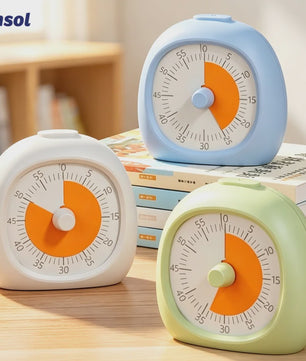 Visuele Timer 60 Minuten - Stille Tijdmanagement Hulp voor Kinderen & Keuken