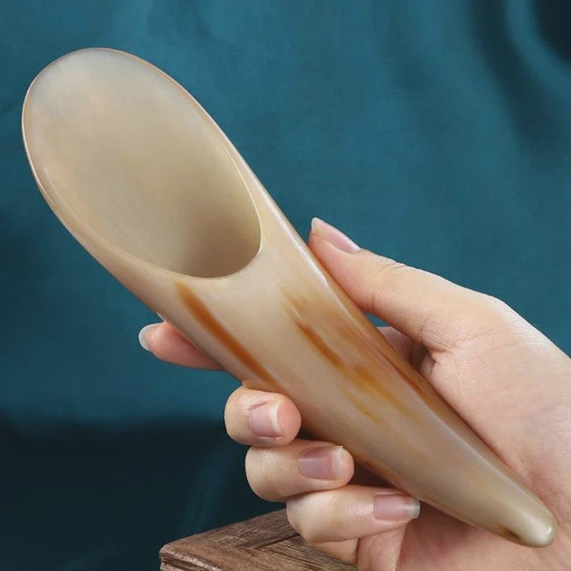 Natuurlijke Buffelhoorn Guasha Massage Tool - Ontspanning & Therapie