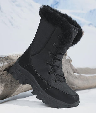 Warme Dames Winter Snowboots - Waterdicht, Antislip & Fleece-Lined Hoge Laarzen
