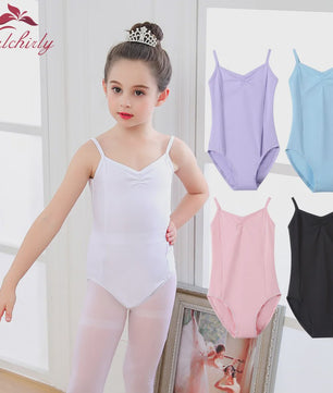 Meisjes Ballet Leotard met Bandjes - Katoen - Dans & Gymnastiek