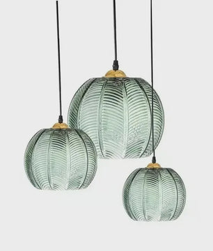 Nordic Vintage Glazen Hanglamp E27 - Verstelbaar - Stijlvol voor Keuken & Eettafel