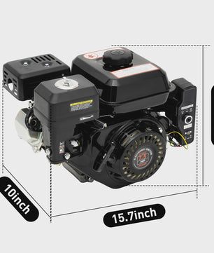 Krachtige 7.5HP 4-Takt Benzinemotor (212cc) met Elektrische Start & 3600 RPM - Industriële Kwaliteit Go-Kart Motor