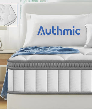 AUTHMIC Pocketvering Matras - 7-Zone Adaptieve Ondersteuning, 25cm Dik, Medium Stevig