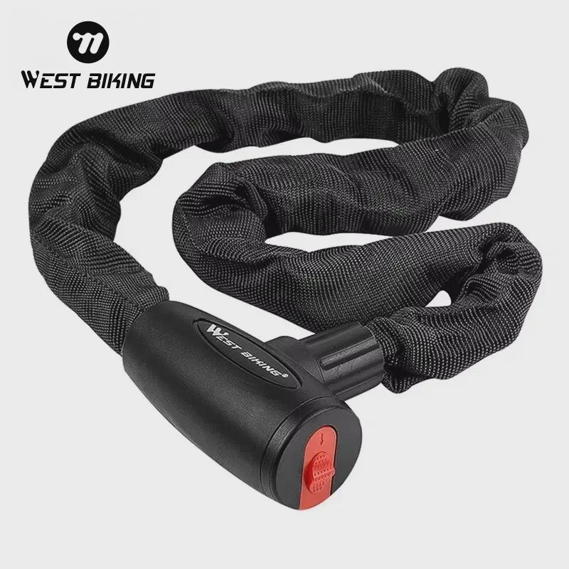 WEST BIKING Fiets Ketting Anti-diefstal Sluiting - Stevig Staal & Duurzaam