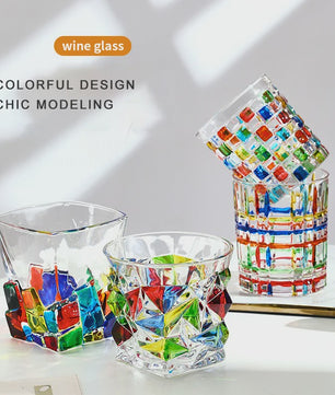 PINNY Kristallen Glas 300ML - Stained Crystal, Vintage Stijl