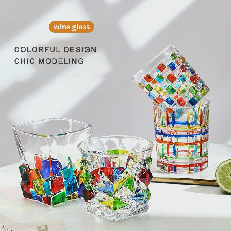 PINNY Kristallen Glas 300ML - Stained Crystal, Vintage Stijl