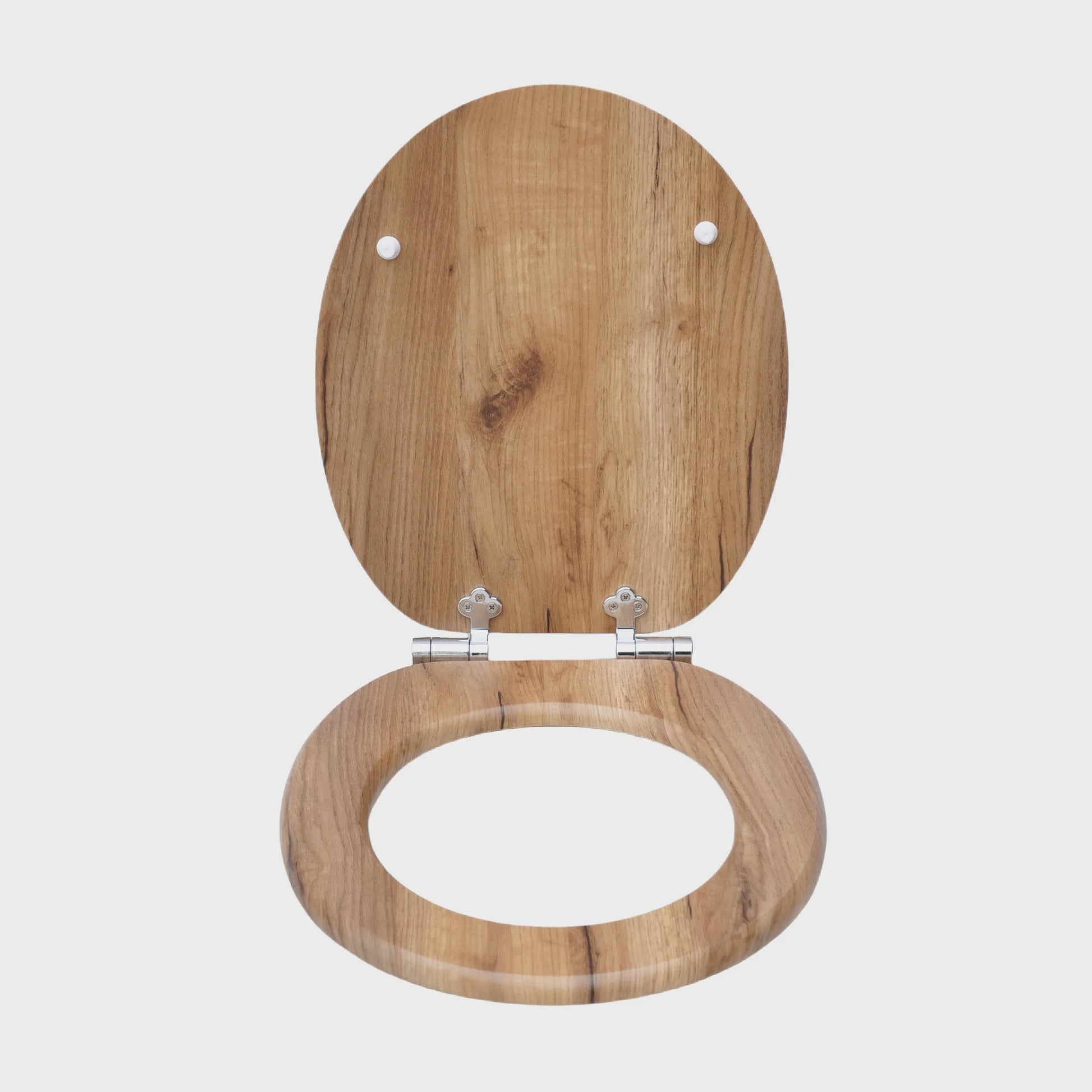 SINOBATH Toiletzitting met Soft-Close, Antibacterieel en Houtlook - Duurzaam MDF
