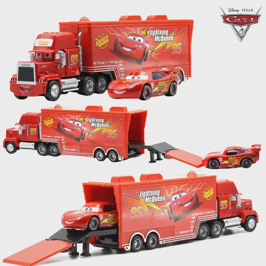 Disney Pixar Cars Vrachtwagen & Auto Set: Lightning McQueen, Mack & Meer