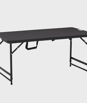 Outsunny Opvouwbare Campingtafel voor 4 Personen - In hoogte Verstelbaar, 118x60x74 cm