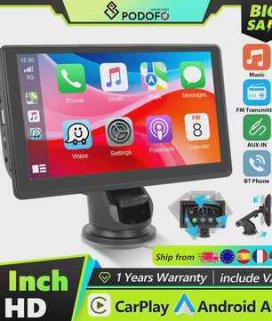 Universele Auto Multimedia Speler met CarPlay, Android Auto, Mirror Link & Nachtzicht