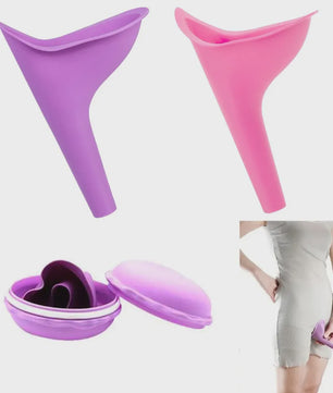Draagbaar Vrouwen Urinaal met Opbergdoosje - Ideaal voor Reizen, Camping en Noodgevallen